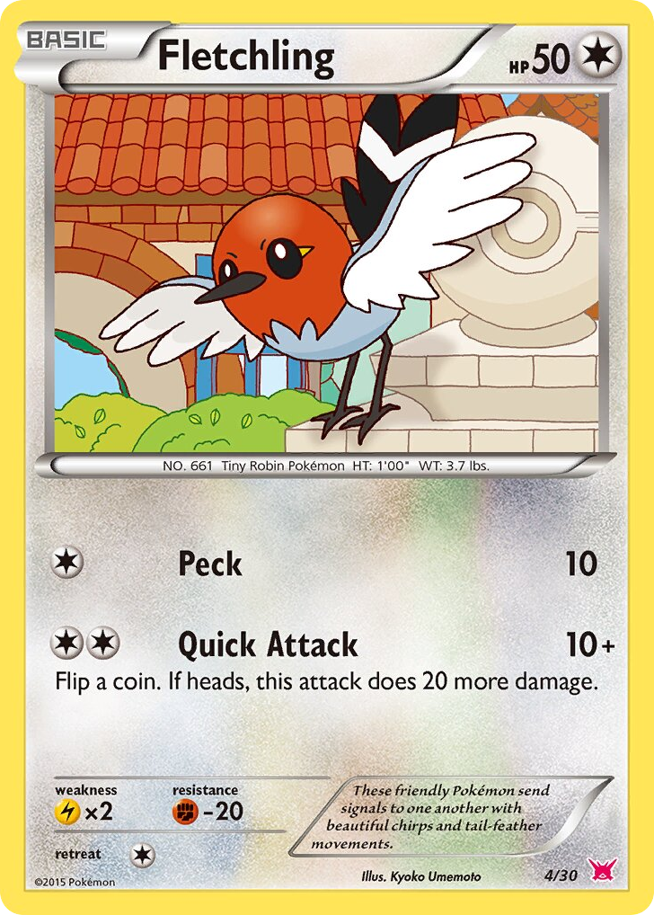Fletchling – XY Trainer Kit Latias 4/30 Pokémon card