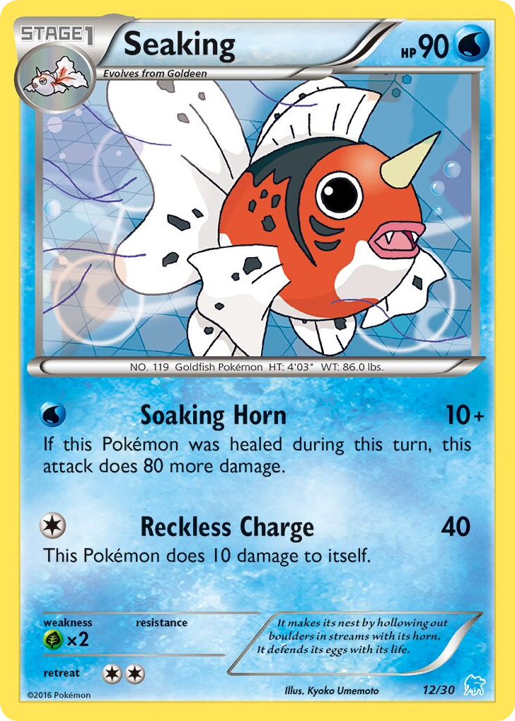 Seaking – XY Trainer Kit Suicune 12/30 Pokémon card