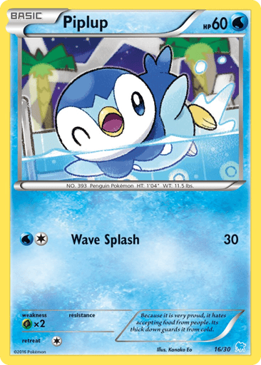 Piplup - XY Trainer Kit Suicune 16
