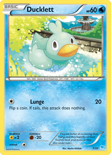 Ducklett - XY Trainer Kit Suicune 7