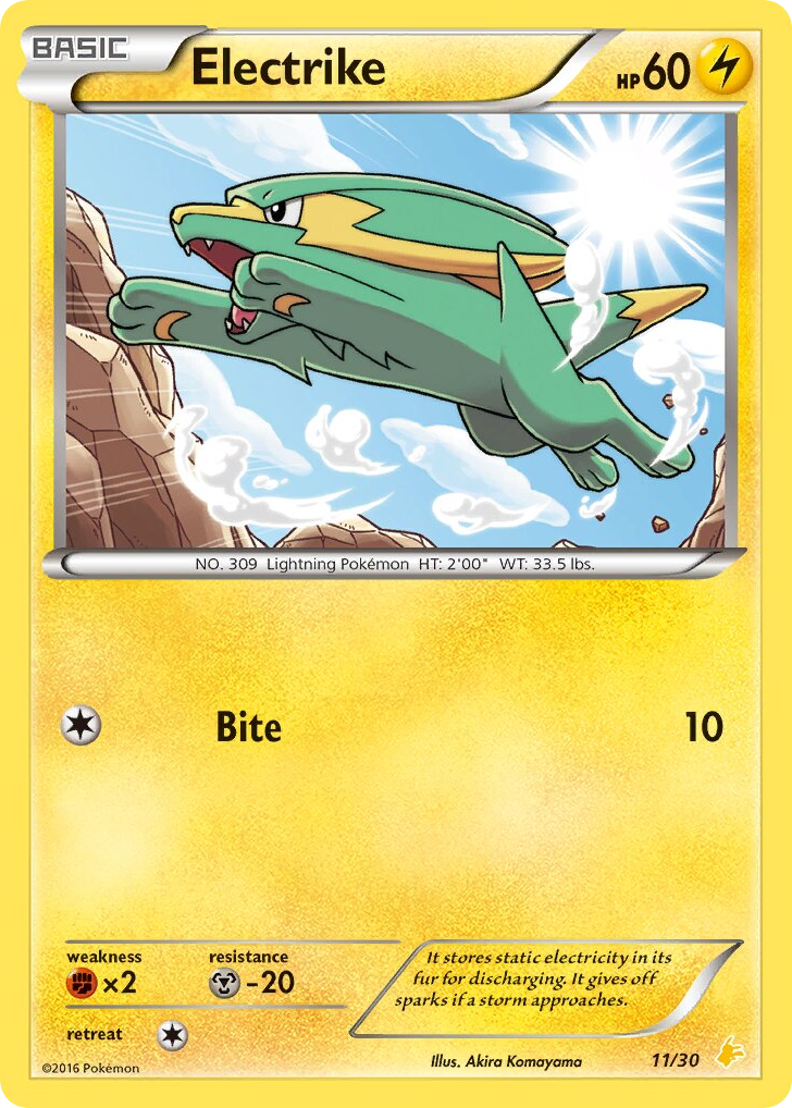 Electrike – XY Trainer Kit Pikachu Libre 11/30 Pokémon card