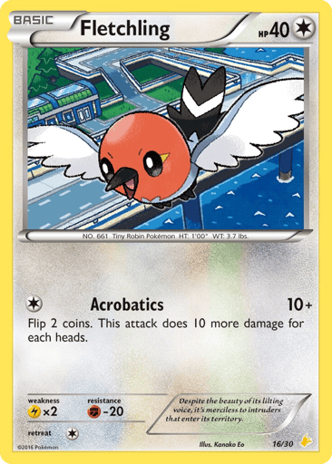 Fletchling - XY Trainer Kit Pikachu Libre 16
