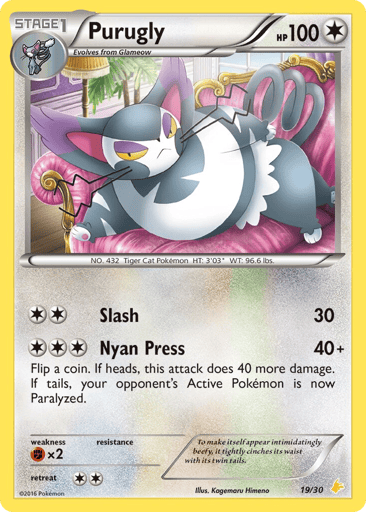 Purugly - XY Trainer Kit Pikachu Libre 19