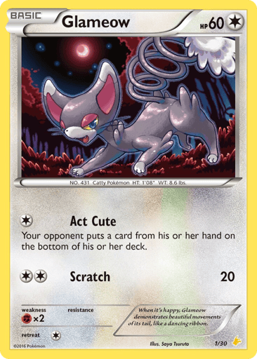 Glameow - XY Trainer Kit Pikachu Libre 1