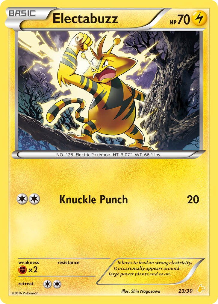 Electabuzz – XY Trainer Kit Pikachu Libre 23/30 Pokémon card