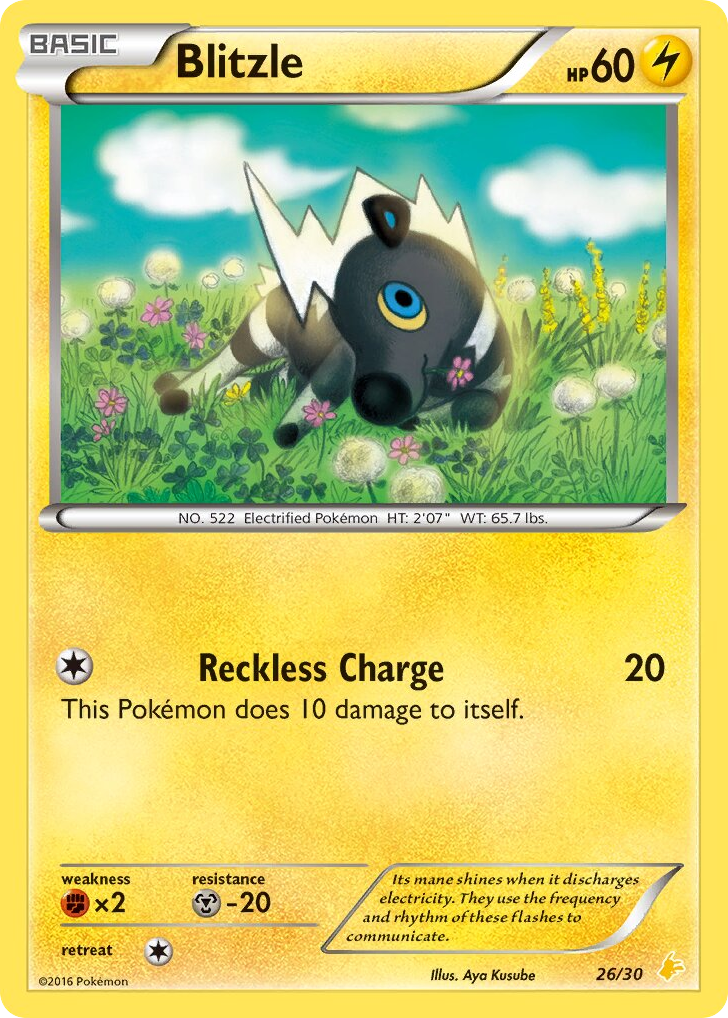Blitzle – XY Trainer Kit Pikachu Libre 26/30 Pokémon card