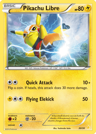 Pikachu Libre - XY Trainer Kit Pikachu Libre 30