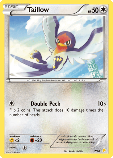 Taillow - XY Trainer Kit Pikachu Libre 7
