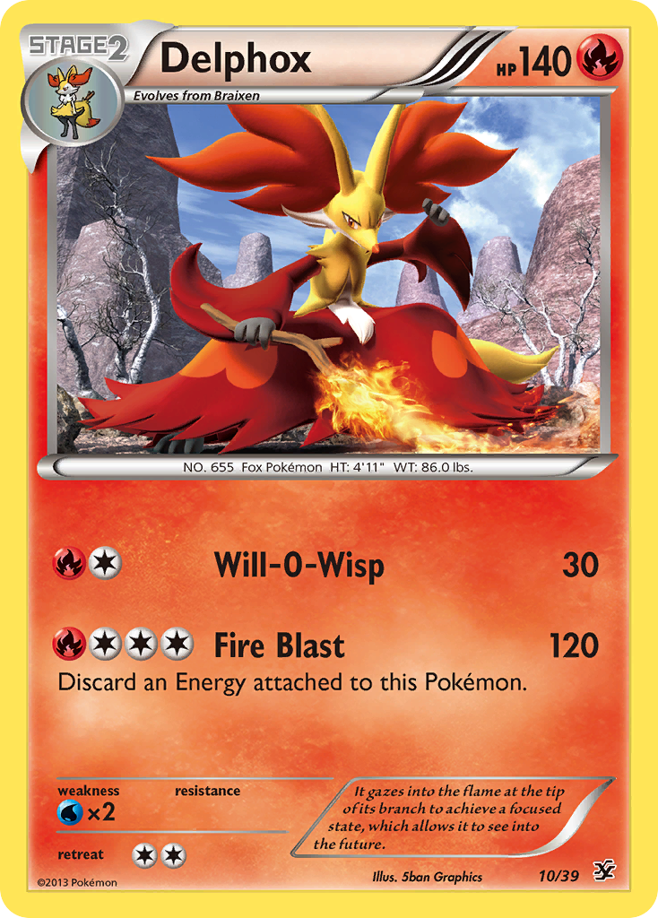 Delphox – Kalos Starter Set 10/39 Pokémon card