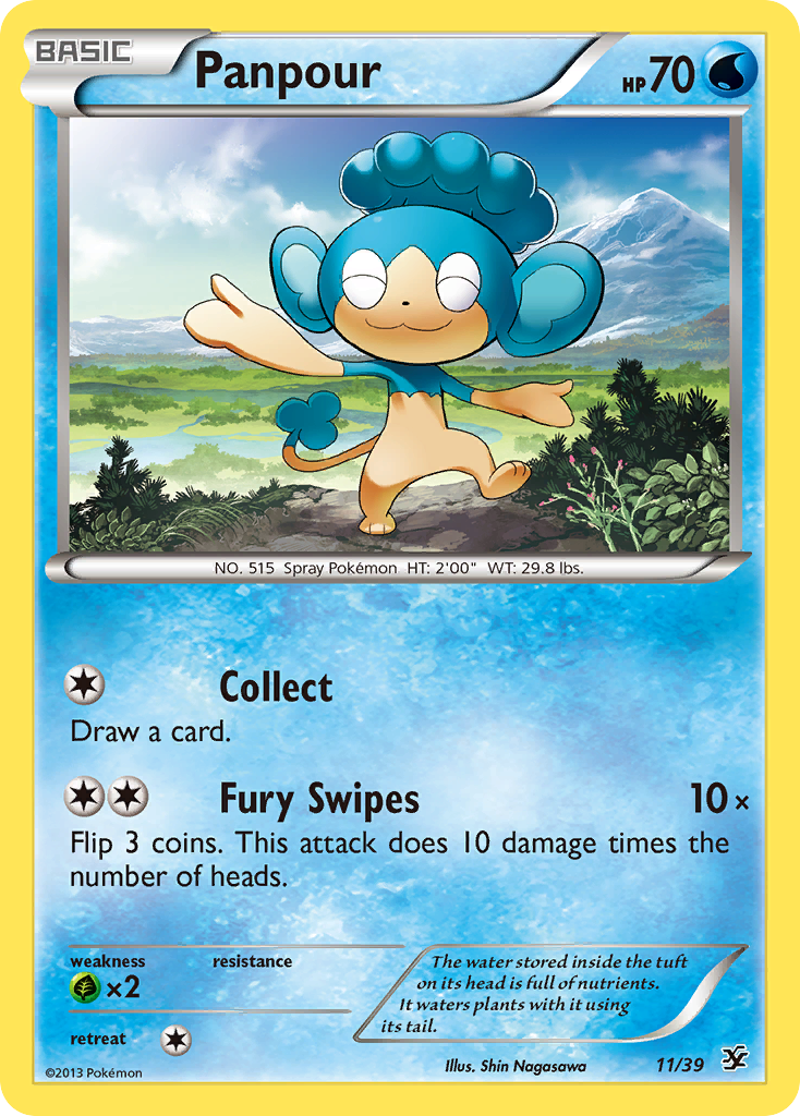 Panpour – Kalos Starter Set 11/39 Pokémon card