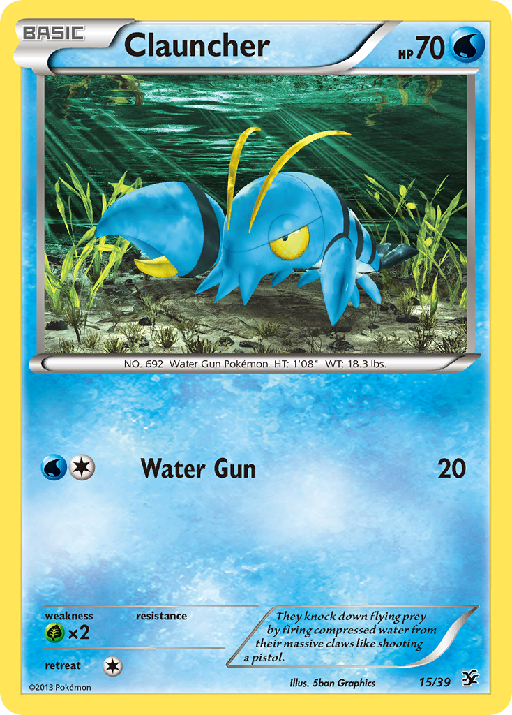 Clauncher – Kalos Starter Set 15/39 Pokémon card
