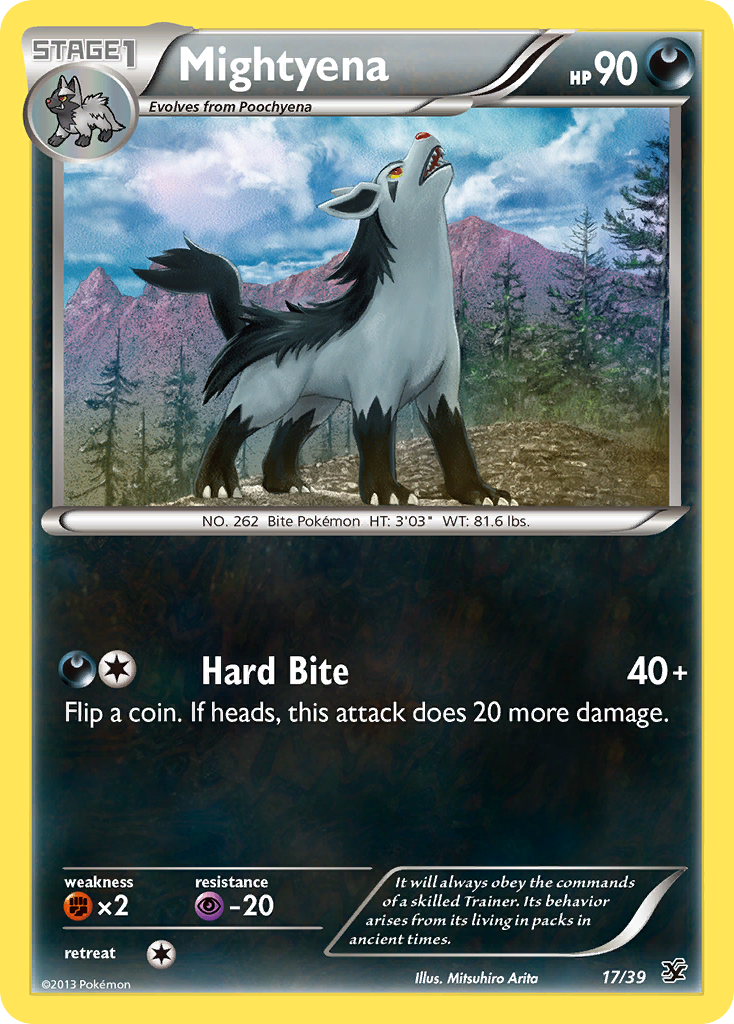 Mightyena – Kalos Starter Set 17/39 Pokémon card