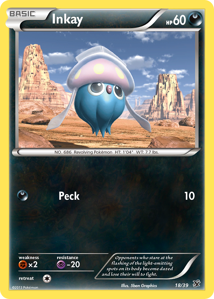 Inkay – Kalos Starter Set 18/39 Pokémon card