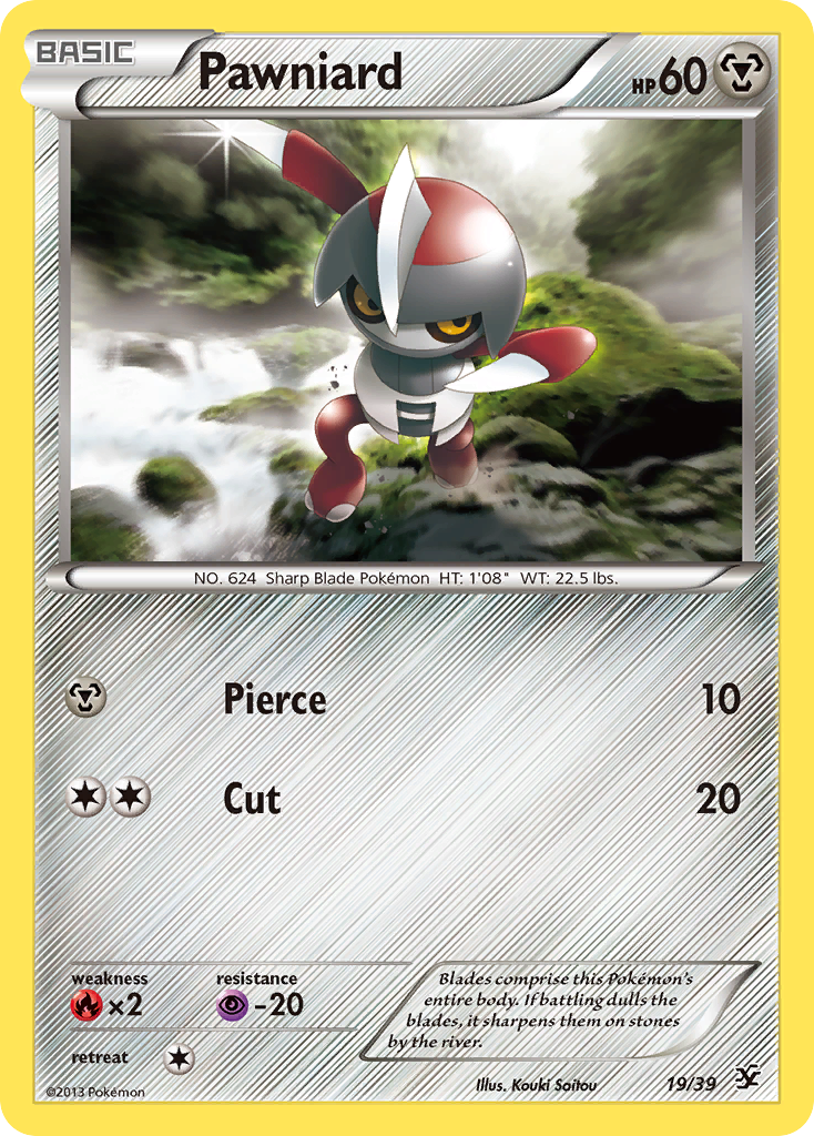 Pawniard – Kalos Starter Set 19/39 Pokémon card