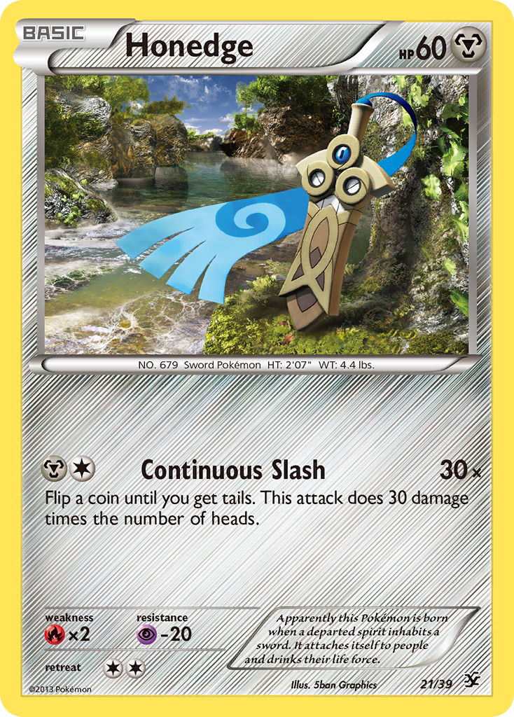 Honedge – Kalos Starter Set 21/39 Pokémon card