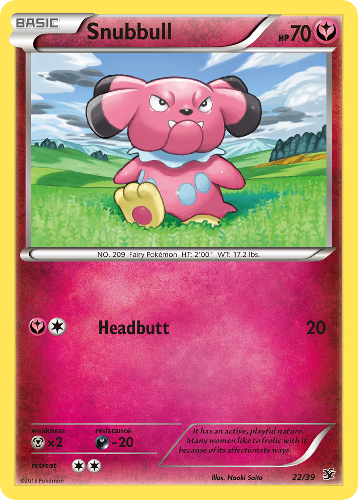 Snubbull – Kalos Starter Set 22/39 Pokémon card