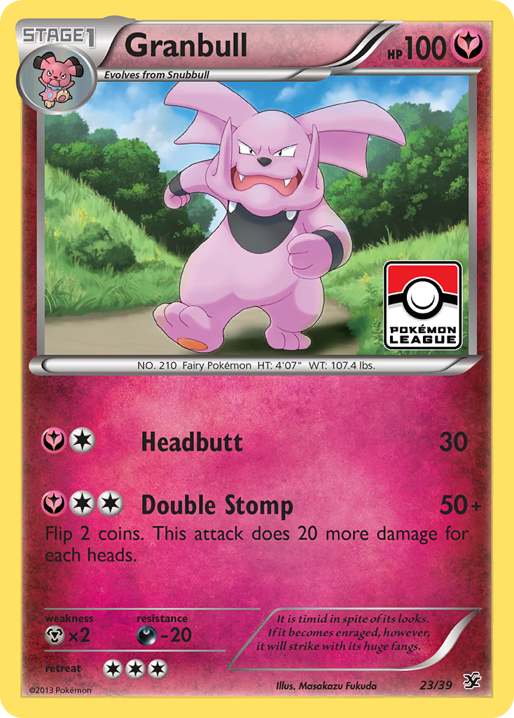 Granbull – Kalos Starter Set 23/39 Pokémon card