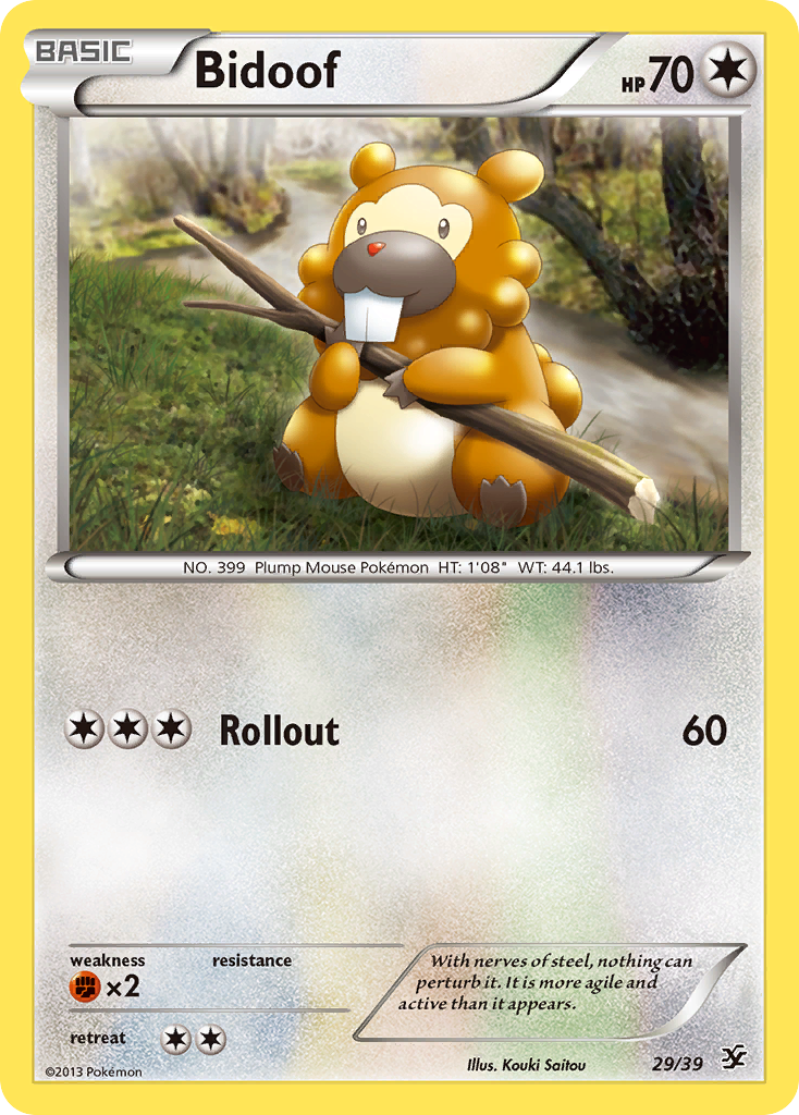 Bidoof – Kalos Starter Set 29/39 Pokémon card
