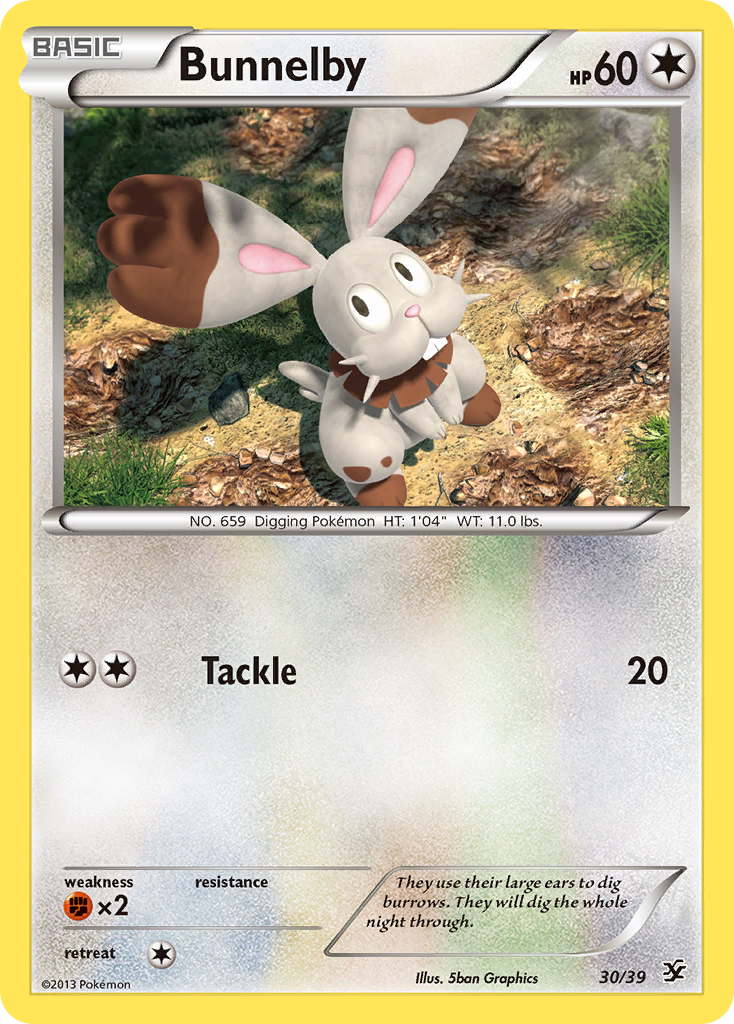 Bunnelby – Kalos Starter Set 30/39 Pokémon card