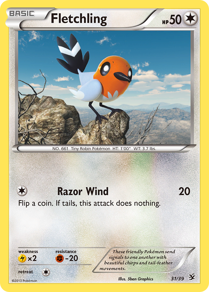 Fletchling – Kalos Starter Set 31/39 Pokémon card