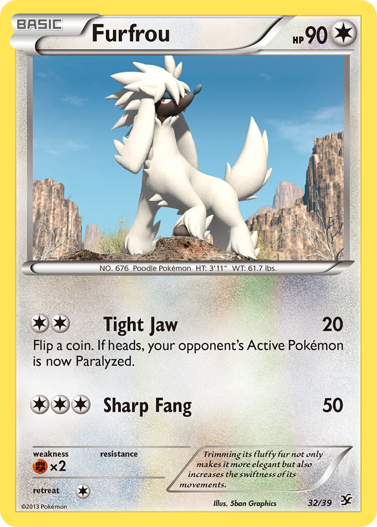 Furfrou – Kalos Starter Set 32/39 Pokémon card