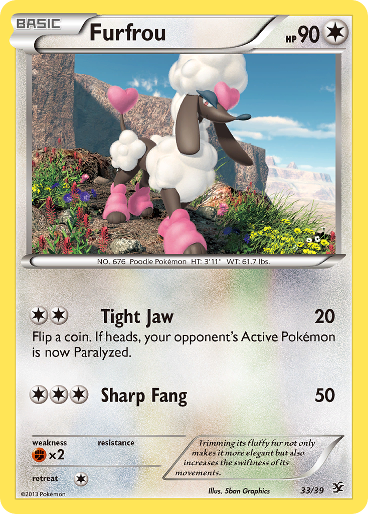 Furfrou – Kalos Starter Set 33/39 Pokémon card