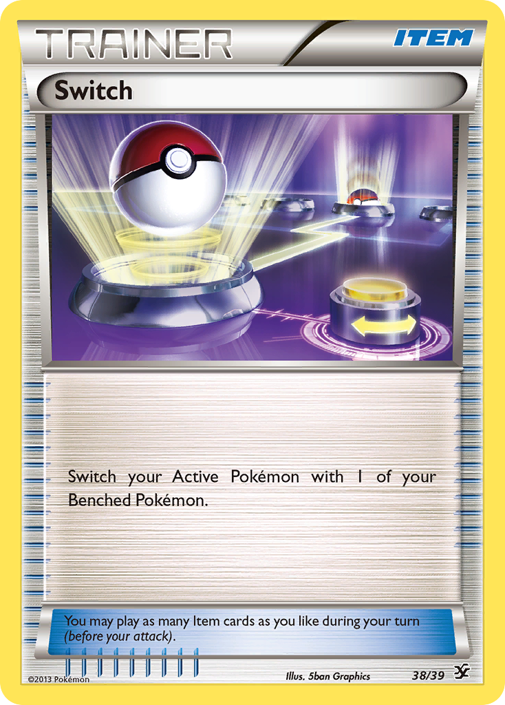 Switch – Kalos Starter Set 38/39 Pokémon card