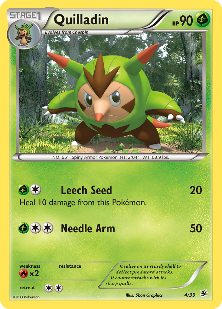 Quilladin – Kalos Starter Set 4/39 Pokémon card