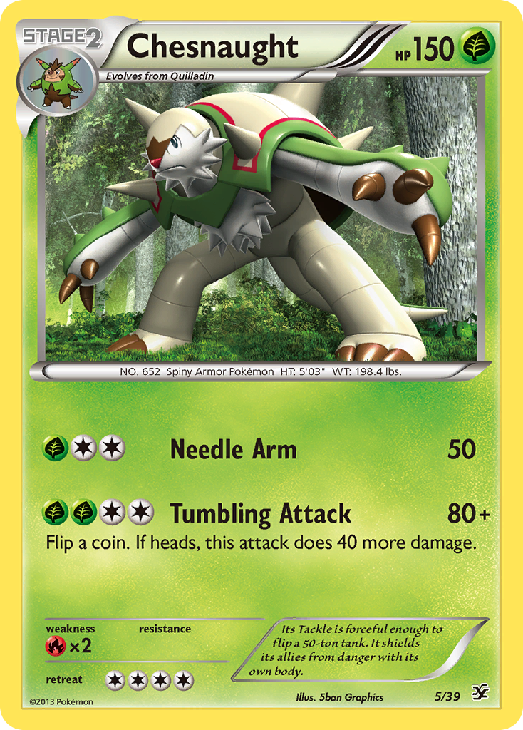 Chesnaught – Kalos Starter Set 5/39 Pokémon card