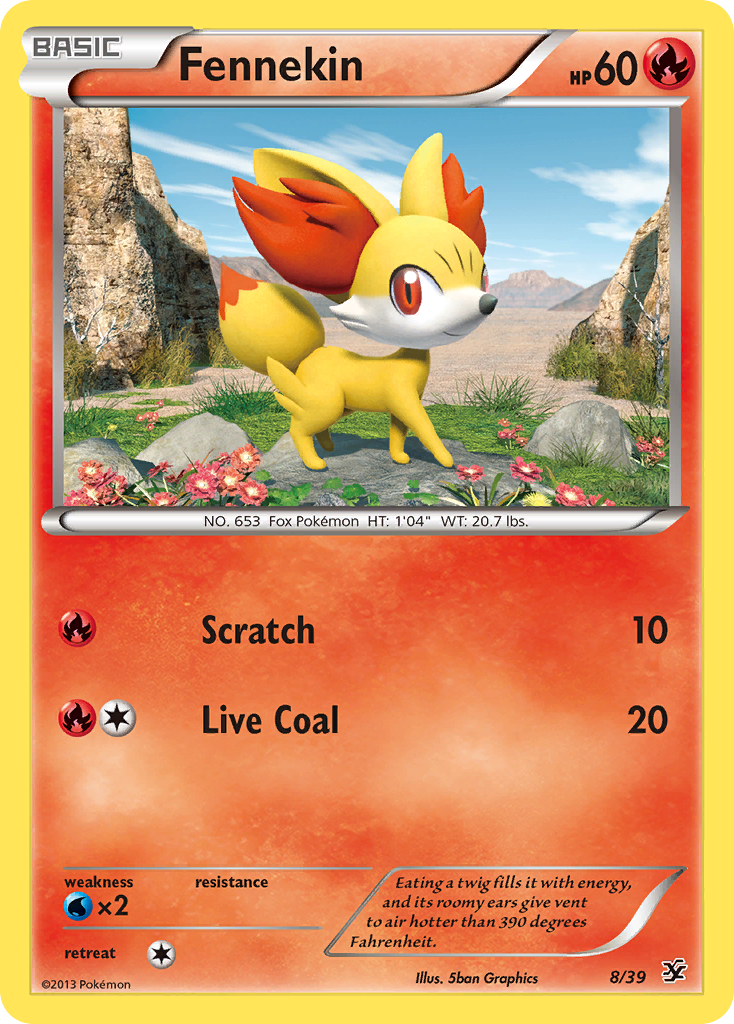 Fennekin – Kalos Starter Set 8/39 Pokémon card