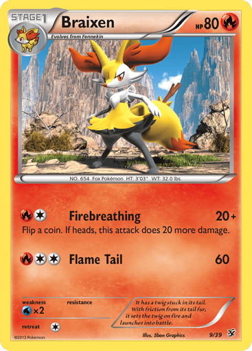 Braixen - Kalos Starter Set 9
