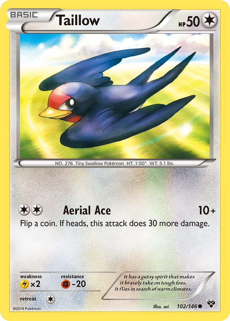 Taillow – XY 102/146 Pokémon card