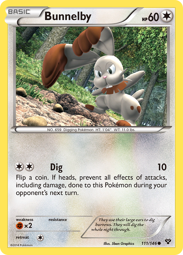 Bunnelby – XY 111/146 Pokémon card