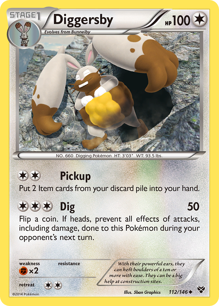 Diggersby – XY 112/146 Pokémon card