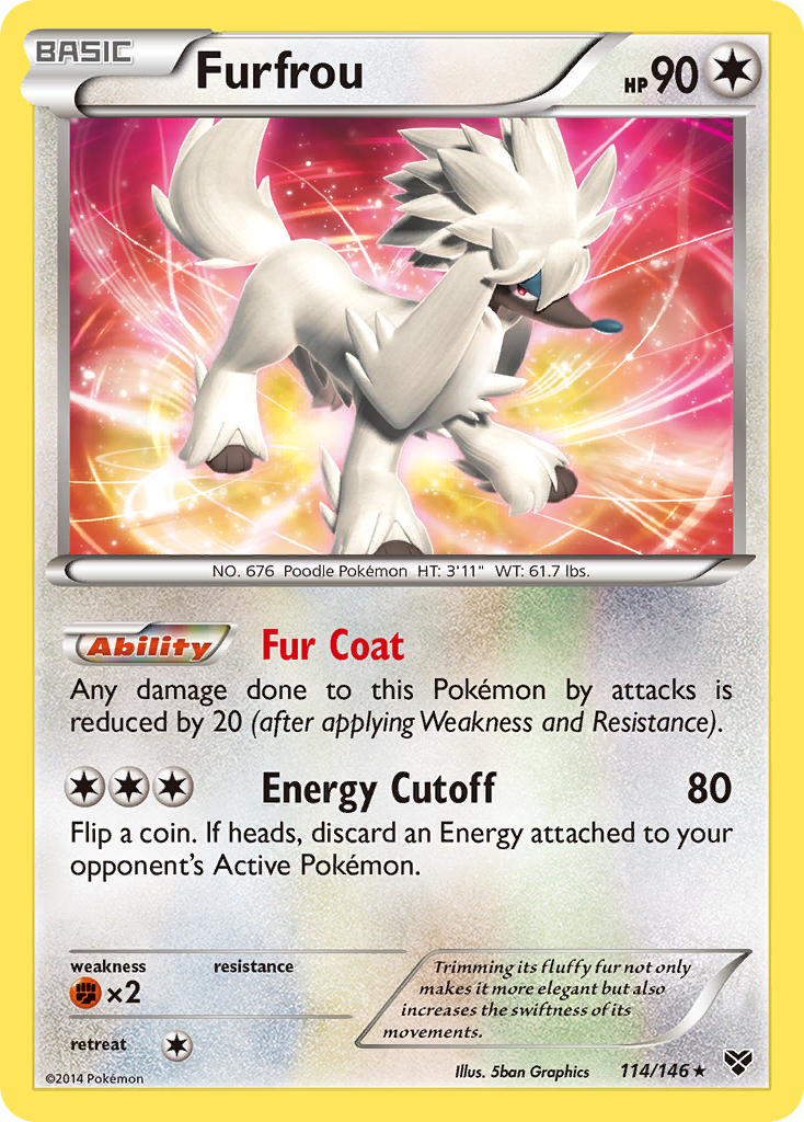Furfrou – XY 114/146 Pokémon card