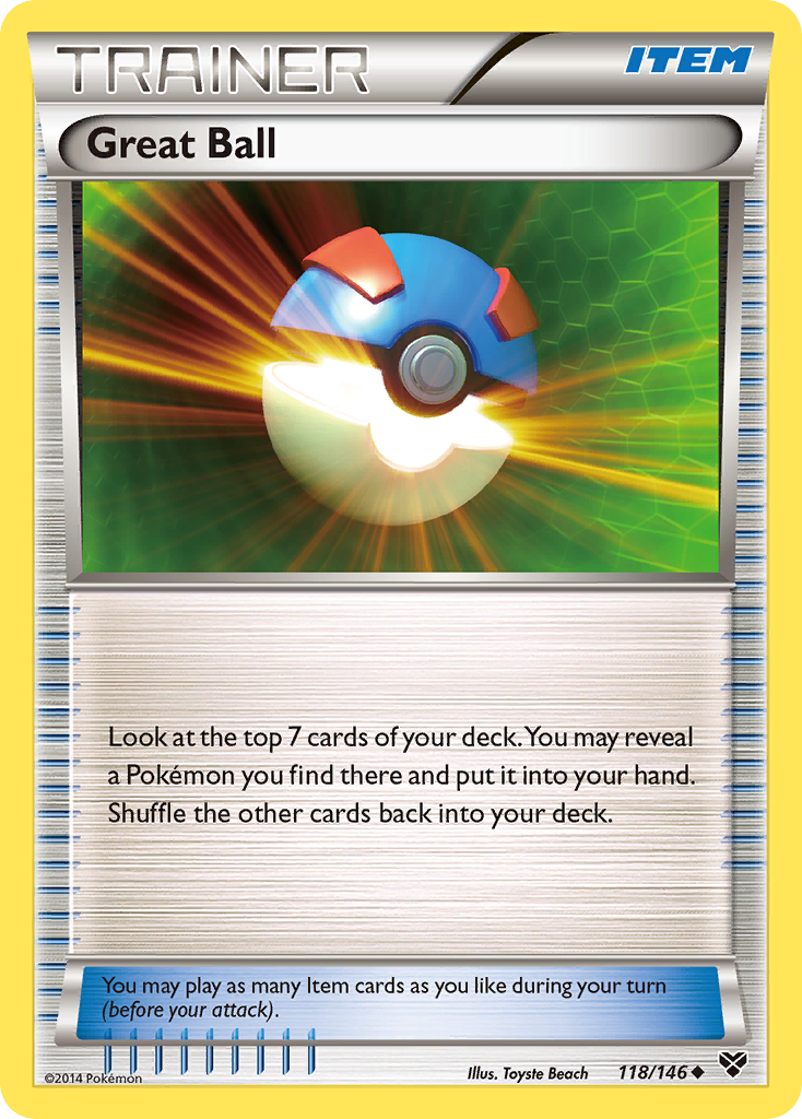 Great Ball – XY 118/146 Pokémon card