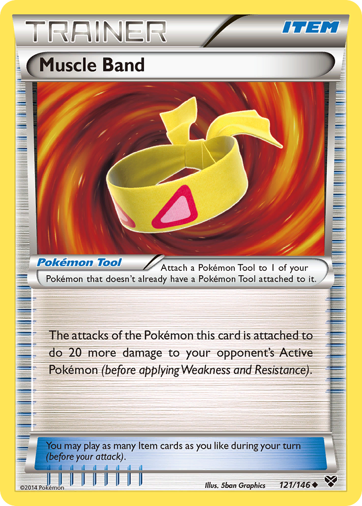 Muscle Band – XY 121/146 Pokémon card