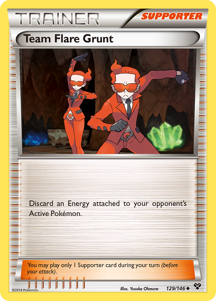 Team Flare Grunt – XY 129/146 Pokémon card