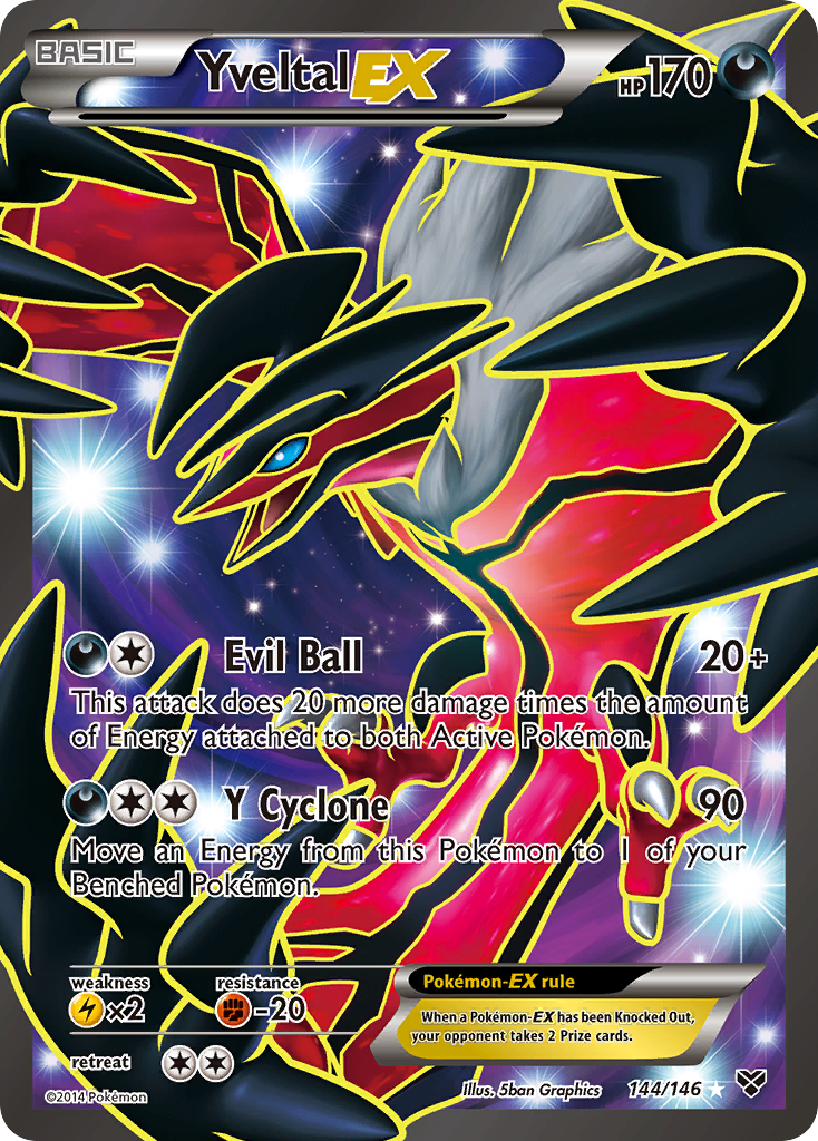 Yveltal-EX – XY 144/146 Pokémon card