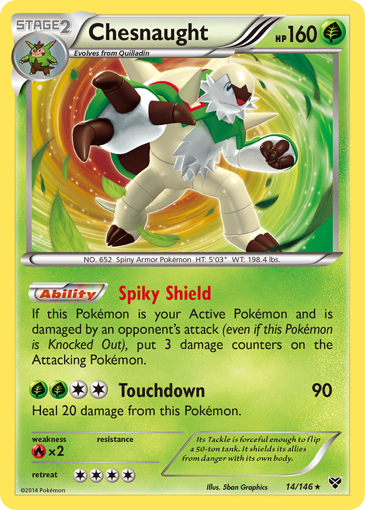 Chesnaught – XY 14/146 Pokémon card
