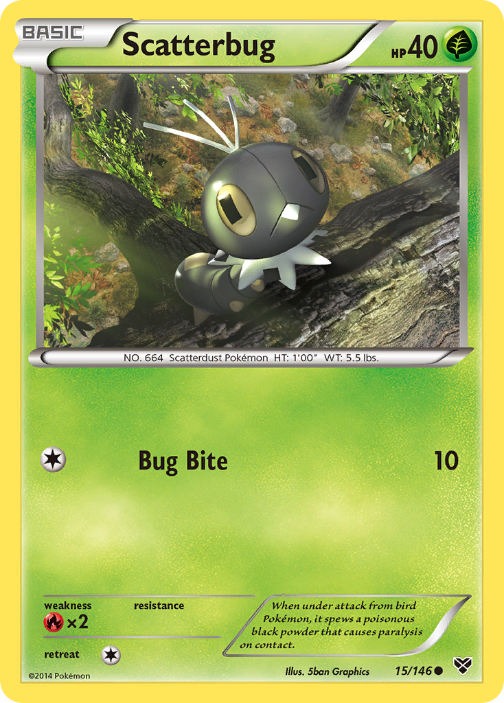 Scatterbug – XY 15/146 Pokémon card