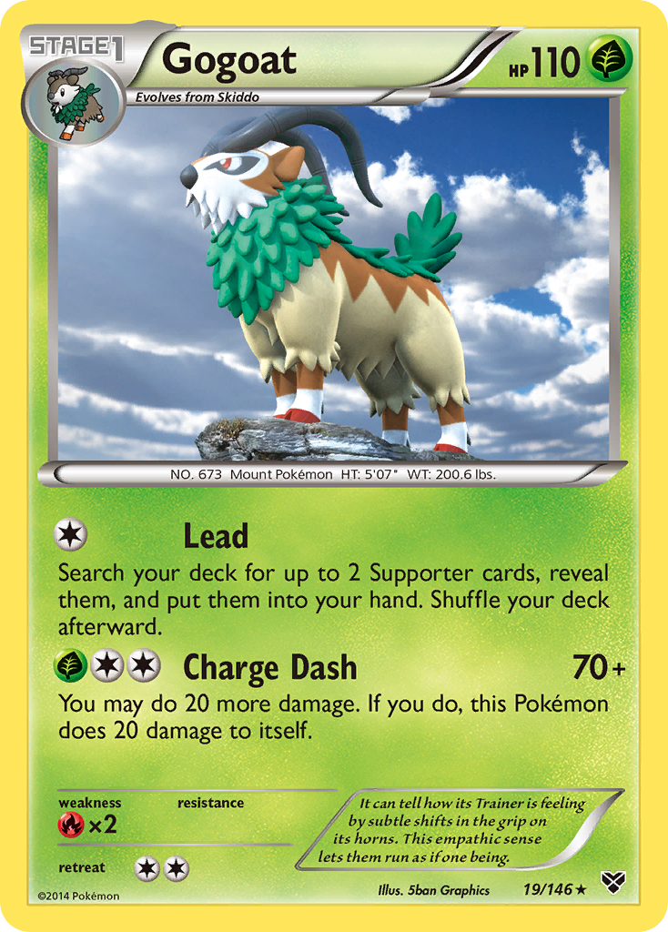 Gogoat – XY 19/146 Pokémon card