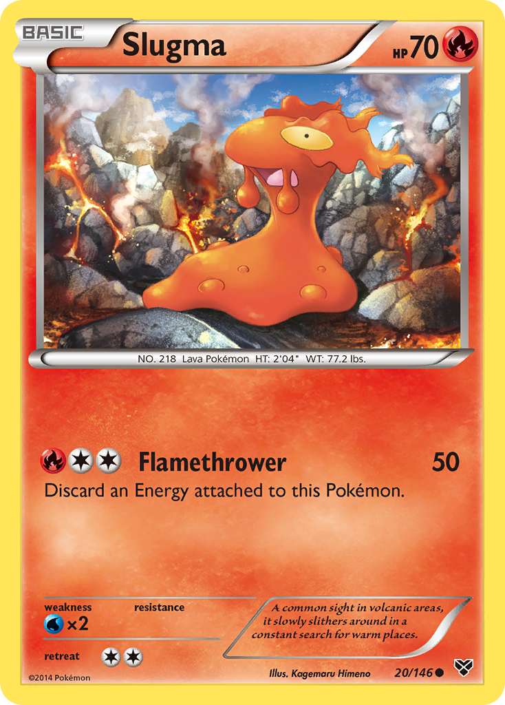 Slugma – XY 20/146 Pokémon card