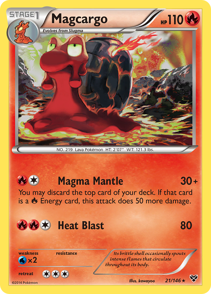 Magcargo – XY 21/146 Pokémon card