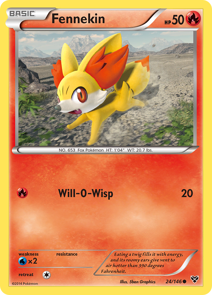 Fennekin – XY 24/146 Pokémon card