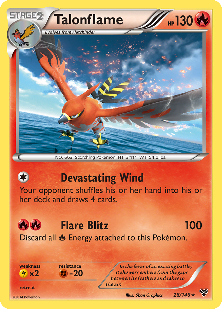 Talonflame – XY 28/146 Pokémon card