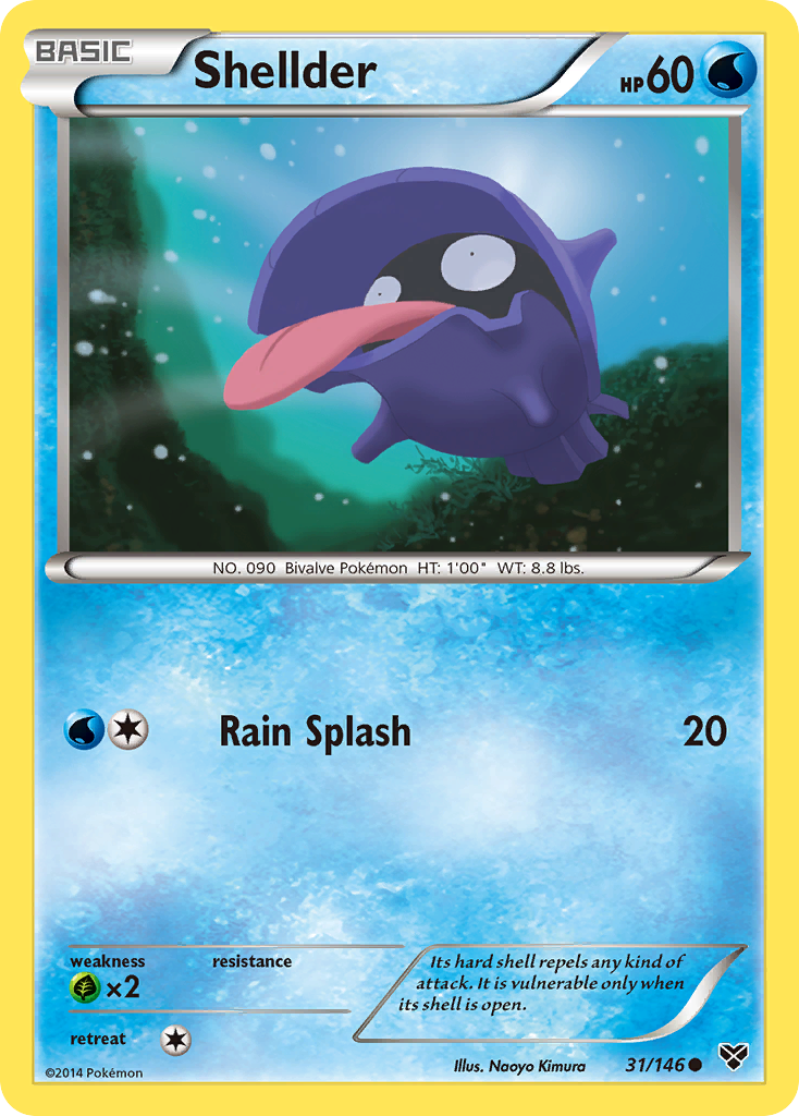 Shellder – XY 31/146 Pokémon card