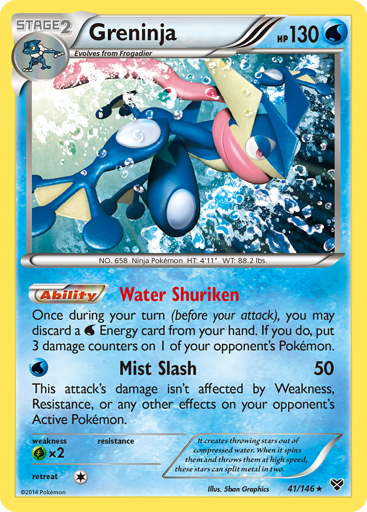Greninja – XY 41/146 Pokémon card