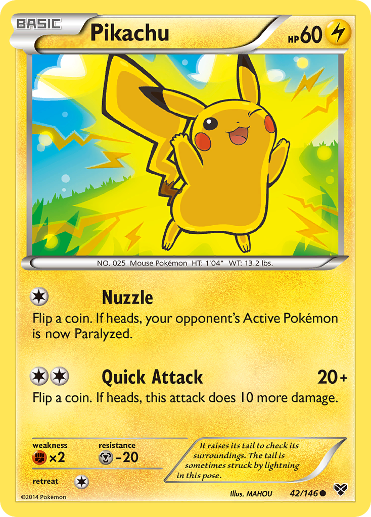 Pikachu – XY 42/146 Pokémon card