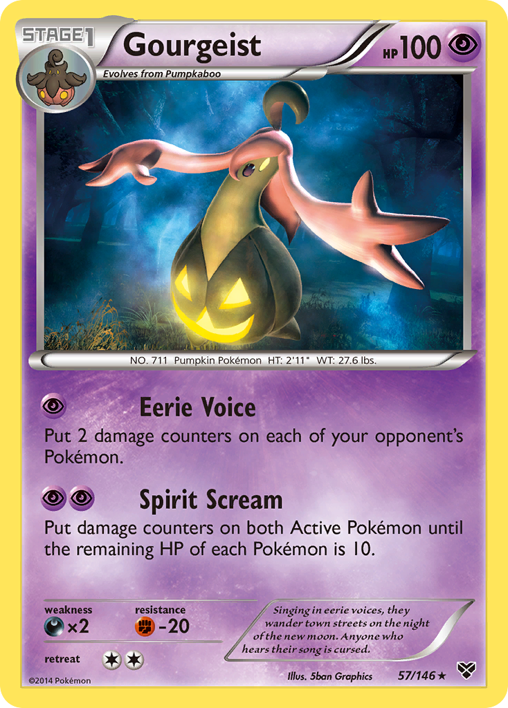Gourgeist – XY 57/146 Pokémon card
